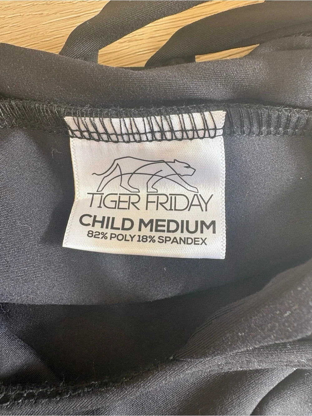 Tiger Friday Black Leotard
